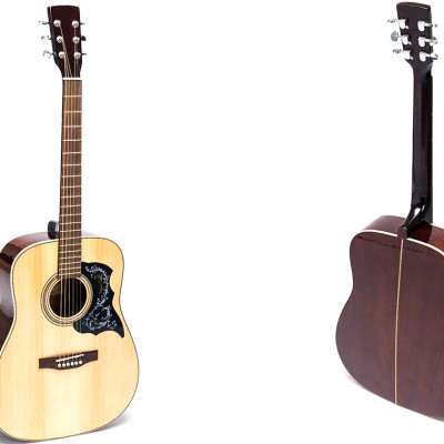 Đàn Guitar Acoustic DD200 NAT - Màu gỗ dáng D cho âm thanh vang tốt sử dụng lâu dài