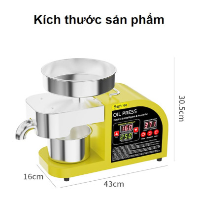 Máy ép dầu ăn thực vật dùng trong gia đình thương hiệu Mỹ cao cấp Septree X6 - Công suất 1150W - Hàng chính hãng (BH 1 NĂM)
