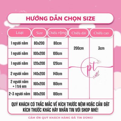Nệm Cao Su Non Diamond Gold Dày 3cm Đủ Size Tặng Kèm Drap Nệm