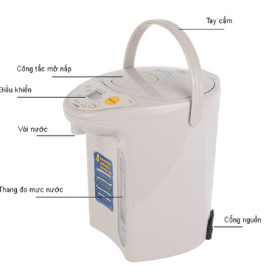 Bình Thủy Điện Tử Tiger PDR-S30W - 3L - Hàng Chính Hãng