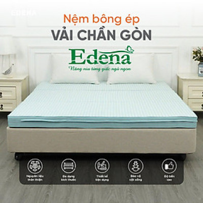 Nệm bông ép Gấp 3  Edena chần gòn , Êm ái -Bảo hành 5 năm.