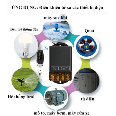 Công Tắc Điều Khiển Từ Xa 220V - 100M 30A: Loại Tốt, Công Suất Lớn, Xuyên Tường