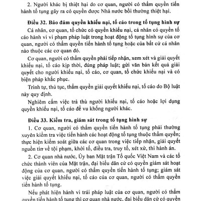 Bộ Luật Tố Tụng Hình Sự Của Nước Cộng Hoà Xã Hội Chủ Nghĩa Việt Nam (2016)