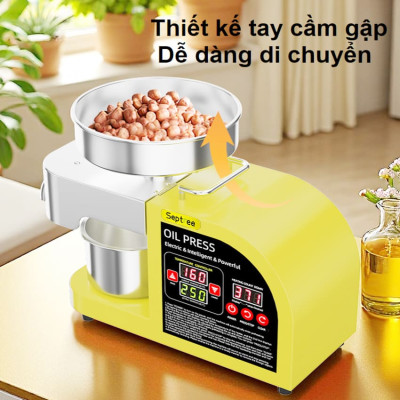 Máy ép dầu ăn thực vật dùng trong gia đình thương hiệu Mỹ cao cấp Septree X6 - Công suất 1150W - Hàng chính hãng (BH 1 NĂM)