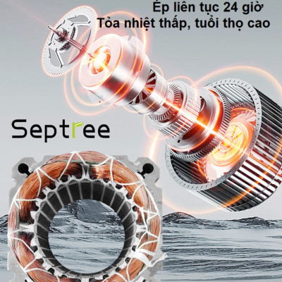 Máy ép dầu ăn thực vật dùng trong gia đình thương hiệu Mỹ cao cấp Septree X9 - Công suất 1300W - Hàng chính hãng