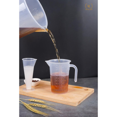 Ca Đong 5L Có Vạch Chia Định Lượng Dập Nổi - Chuẩn nhựa PP