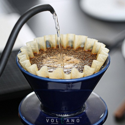 Giấy lọc hình tròn cho phễu Kalita 155 185 CAFE DE KONA