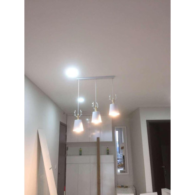 Bộ đèn thả MALINA cao cấp kèm bóng LED chuyên dụng và đế ốp trần (có ảnh thật 100%)