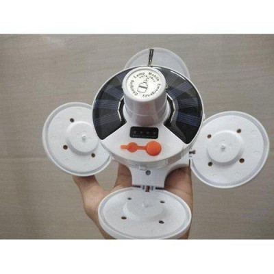 Đèn Tích Điện 5 Bóng 4 Cánh Siêu Sáng 2 Chế Độ Sạc Pin Và Năng Lượng Mặt Trời