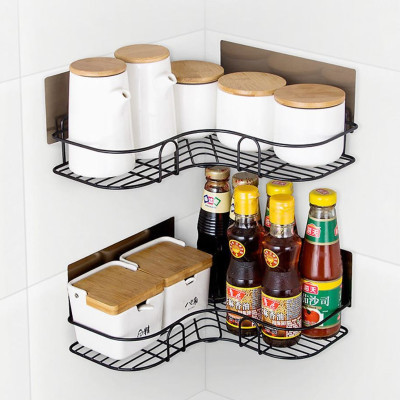 Giá Góc, Kệ Góc Treo Tường, Dán Tường Bằng Miếng Dính Cường Lực Siêu Chắc (Không Phải Khoan) Cho Nhà Tắm, Nhà Vệ Sinh, Nhà Bếp Thêm Gọn Gàng - Hàng Loại 1 Chính Hãng MINIIN - Tặng Kèm Miếng Rửa Bát Silicon