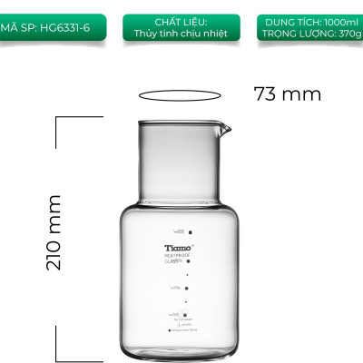 Bình dưới đựng cà phê của tháp Cold Drip Tiamo HG6331