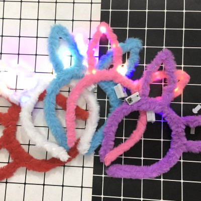 Bờm lông tai thỏ có đèn