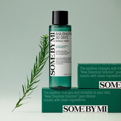 Bộ 2 Sản Phẩm Giảm Mụn Làm Sạch Da Some By Mi AHA-BHA-PHA 30 Days Miracle (Sữa rửa mặt + Toner)