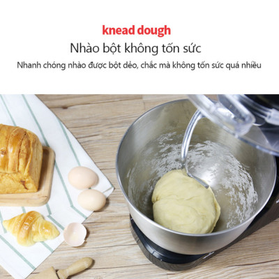 Máy trộn bột, đánh trứng 3 tốc độ đánh cao cấp thương hiệu DSP - 2 màu: Đen và Trắng - Công suất: 1000W - Dung tích: 5.0 lít - Hàng Nhập Khẩu