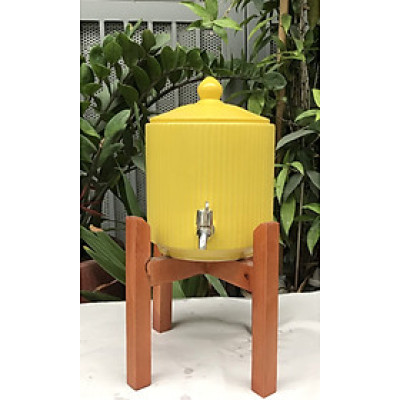 Bình đựng nước bằng sứ dáng trụ dung tích 6l