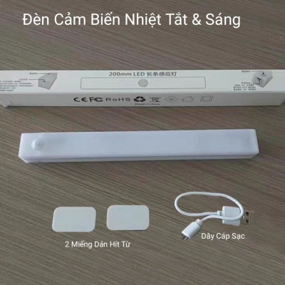 ĐÈN LED CẢM BIẾN THÔNG MINH KHÔNG DÂY 20CM - 2W GẮN TƯỜNG NGĂN TỦ BÀN ĐỌC SÁCH LỐI ĐI ĐÊM CHO NGƯỜI GIÀ NGƯỜI YẾU ĐÈN LED GẮN TƯỜNG CẢM BIẾN THÔNG MINH ĐA CHỨC NĂNG