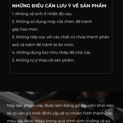 Feepie OCD san phẳng bề mặt cà phê Wood charm