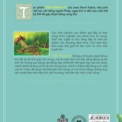 Danh Tác Trong Nhà Trường - Côn Trùng Ký  Tái Bản 2024 (HH)