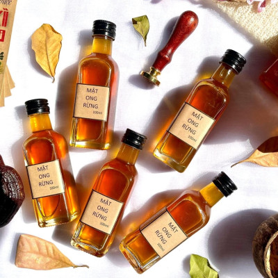 Chai Thủy Tinh Nhỏ 100ML (combo 15 cái) vuông cao nắp nhôm đen – Lọ Thủy Tinh Mini đựng mật ong, thức uống - Vỏ Chai Rượu Mini