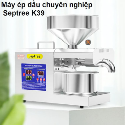 Máy ép dầu ăn thực vật thế hệ mới dùng kinh doanh sản xuất thương hiệu Mỹ Septree K39 - Công suất 1350W - Hàng nhập khẩu (Bảo Hành 1 Năm)