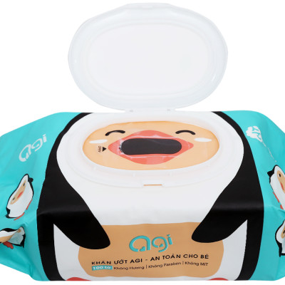 Combo 4 Gói Khăn Ướt AGI Không Mùi, Không Hương 100 tờ/gói (x 4 gói) - Giao Màu Ngẫu Nhiên
