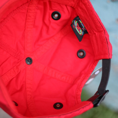 Nón kết dù/mũ lưỡi trai vải gió cho nữ màu đỏ ngọt ngào - siêu sang trọng - nón được may 2 lớp vải cao cấp phối da bò thật - ZCAP022- nón kết phụ kiện nữ không thể thiếu cho các chị em 