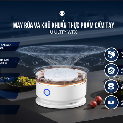 Máy rửa thực phẩm cầm tay U ULTTY WFX - Hàng chính hãng