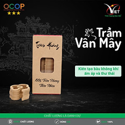 Trầm vân mây cao cấp - Trầm Hương Sao Việt - hương trầm nguyên bản