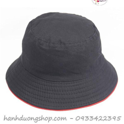 Mũ bucket nữ thời trang không thêu logo với chất liệu vải cotton thoáng mát dễ thấm hút mồ hôi