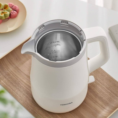 Bình đun siêu tốc Toshiba KT-15DRTVN(W) màu Trắng - Hàng chính hãng