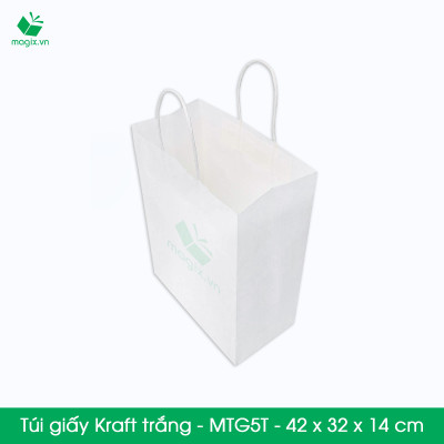 MTG5 MTG5T - COMBO 100 TÚI GIẤY KRAFT - 42x32x14 cm