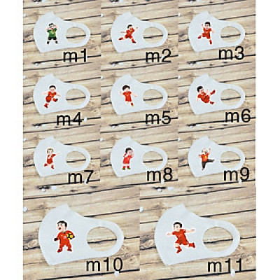 SET 2 Khẩu trang cầu thủ bóng đá Việt Nam vài su
