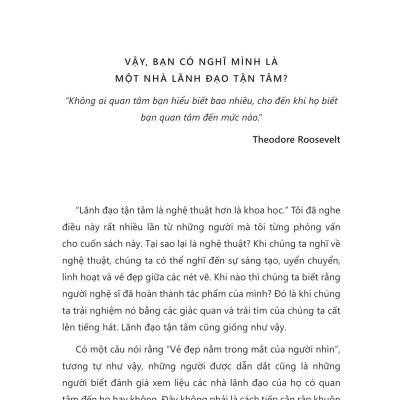 Nghệ Thuật Lãnh Đạo Tận Tâm