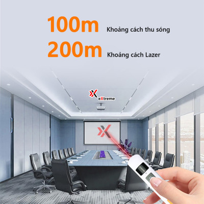 Bút Laser eXtreme LP1101 Thuyết Trình Chiếu PowerPoint | Pin Sạc Type C | Màn Hình LED | Điều Khiển Slide - Hàng chính hãng