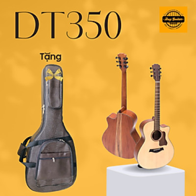 Đàn Guitar Acoustic DT350 full gỗ hồng đào âm thanh tốt sử dụng lâu dài