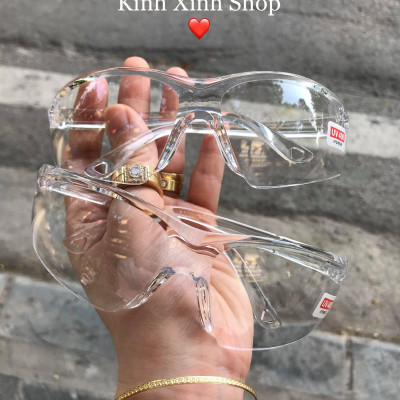 Kính trong suốt nhựa PC cao cấp chống nắng uv, gió bụi, giọt bắn - bảo vệ mắt tối đa