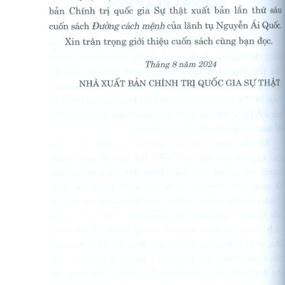 Đường Cách Mệnh (Tái bản 2024) - Hồ Chí Minh