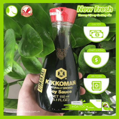 [GIAO NHANH HCM] Nước Tương Nhật Bản Kikkoman Lên Men Tự Nhiên - Chai 150ml