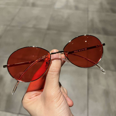 Kính râm Mắt bầu kim loại đi ngày và đêm thời trang Hàn Quốc