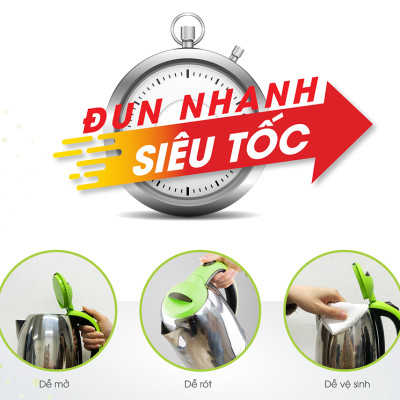   Ấm Điện Siêu Tốc Rạng Đông 1.8 Lít Chính Hãng
