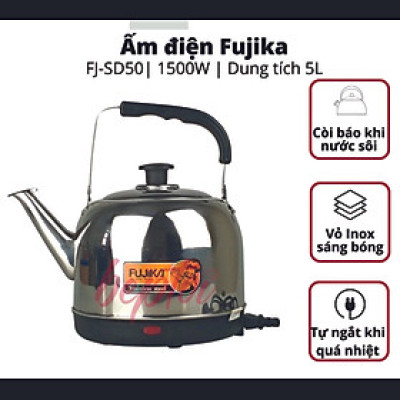 Ấm siêu tốc , bình đun siêu tốc , ấm đun siêu tốc 5L bền đẹp nấu nước an toàn thân ấm inox cao cấp tự ngắt, Công Suất 1500W, Tiết Kiệm Điện hàng nhập khẩu