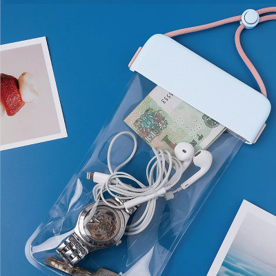 Túi chống nước waterproof cao cấp cho điện thoại 6.9 inch trở xuống chuẩn chống nước IPx8 hiệu WIWU