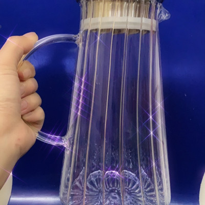 BÌNH ĐỰNG NƯƠC THỦY TINH CAO CẤP CHỊU NHIỆT LÊN TỚI 400 ĐỘ  ĐÁY BẰNG 1,6L - ANTH287