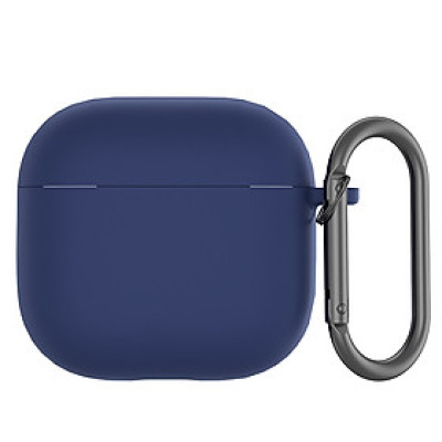 Bao Case Ốp Silicone có nắp che cổng sạc che bản lề cho Airpods 4 - Hàng Chính Hãng