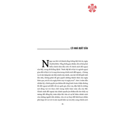 Chính sách đối ngoại Mỹ dưới thời chính quyền Joe Biden và những tác động tới quan hệ quốc tế (bản in 2023)