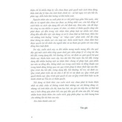 Quy Trình Pháp Lý Thu Hồi Đất, Trưng Dụng Đất, Bồi Thường, Hỗ Trợ, Tái Định Cư Và Giải Quyết Khiếu Nại, Tố Cáo, Khởi Kiện Của Người Có Đất Thu Hồi, Trưng Dụng