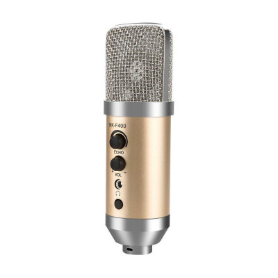 SOAIY Microphone Thu Âm Live Stream MK-F400USB - Kết nối qua cổng USB - Hàng Nhập Khẩu