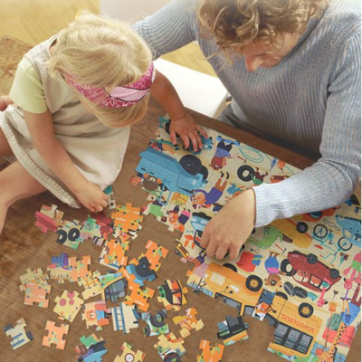 Đồ Chơi Ghép Hình Mideer Puzzle MD3078 – Vali Garage Ôtô (104 mảnh ghép)