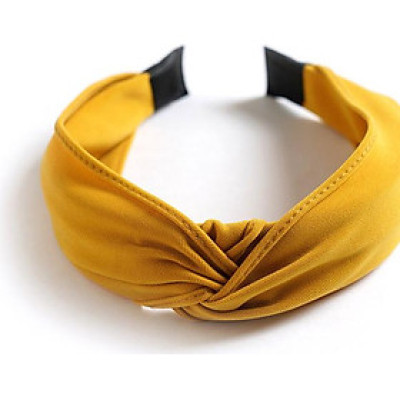 Bờm cài tóc bản to 1 mầu sang trọng mẫu mới thanh lịch - BN96.2 Vàng