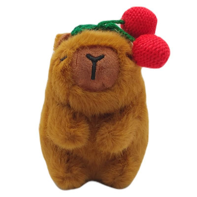 Móc Khóa Thú Bông Capybara 11 cm - WanLongDa 11116 - Đội Trái Cherry